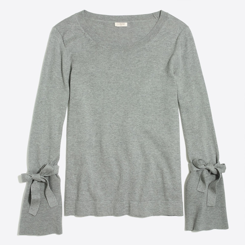 JCREW Sweater with Tie Sleeves
